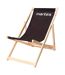 Chaise Sunbed Ms Taille Unique Noir Blanc Martes Essential-1