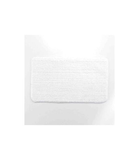 Tapis de Bain Microfibre Métallisé 45x75cm Blanc