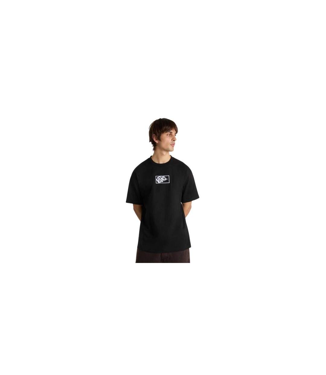 T-shirt Motif/style Logo Rectangulaire Homme Noir Vans-1