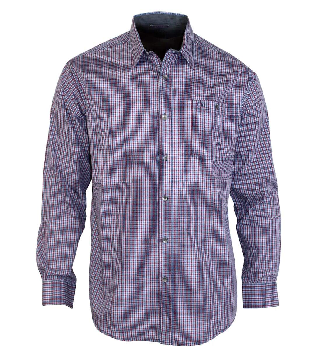 Chemise à carreaux manches longues TORY1-1