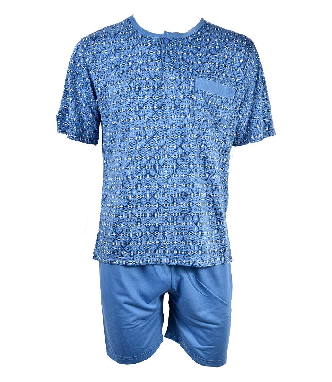 Pyjama Court Homme ECO HOMEWEAR 2864 BLEU-1