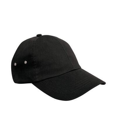 Plush baseball cap black Result Headwear