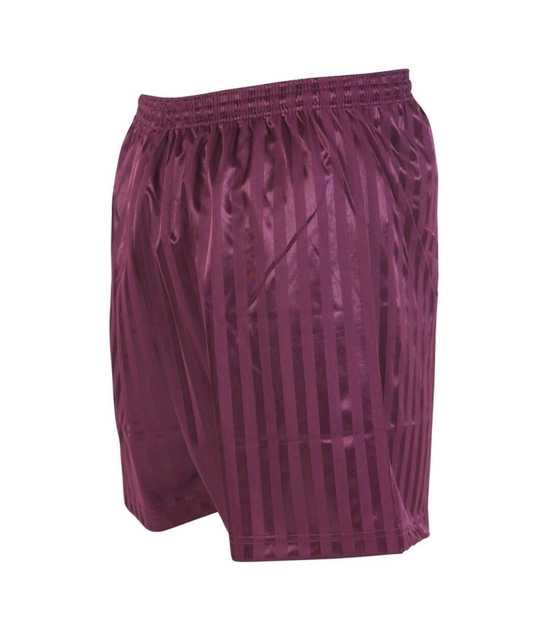 Unisex adult continental striped football shorts maroon Precision-1