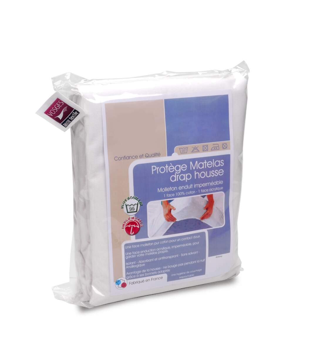 Protège matelas imperméable ANTONY Bonnet de 23 cm-2