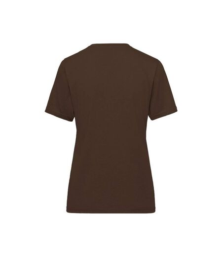 T-shirt Bio Workwear Femme Marron James And Nicholson