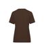 T-shirt Bio Workwear Femme Marron James And Nicholson-2
