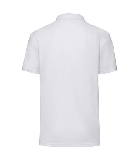 Polo 65/35 homme blanc Fruit of the Loom