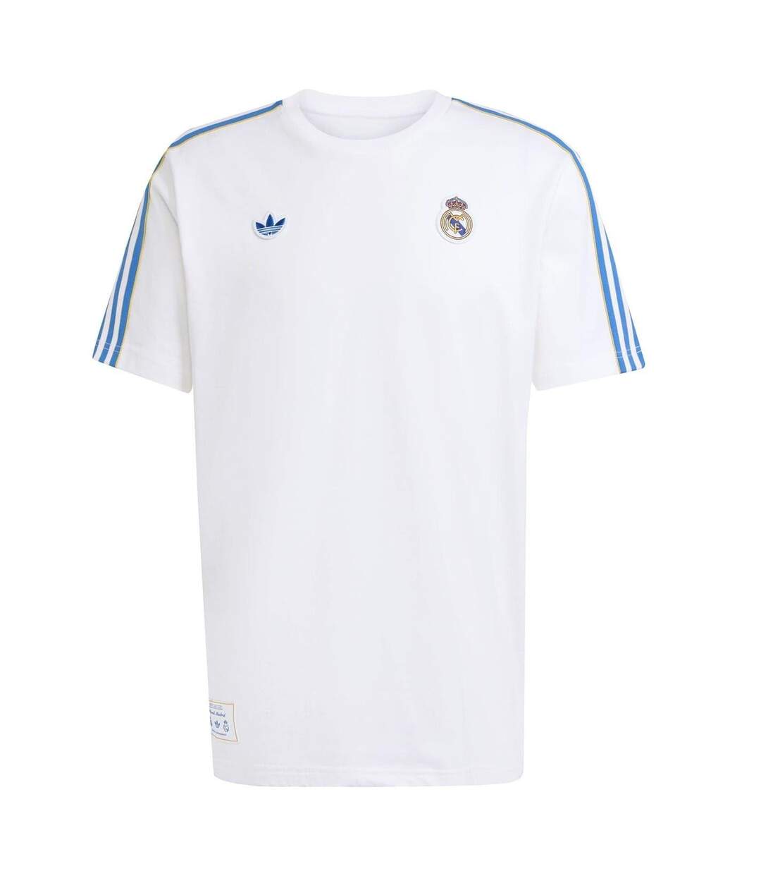 T-shirt Motif/style Real Madrid Cf Homme Blanc Bleu Adidas-2