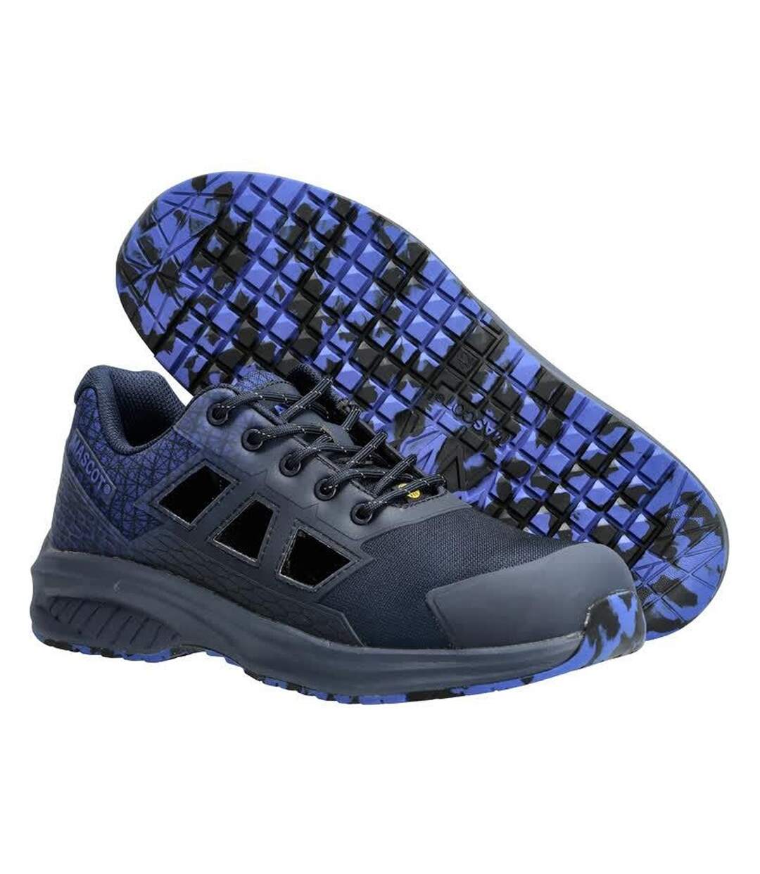 Womens/ladies Footwear Accelerate Lace Up Safety Sandals Dark Navy Azure Blue Mascot-3