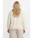 Pull col V applications fleurs-2