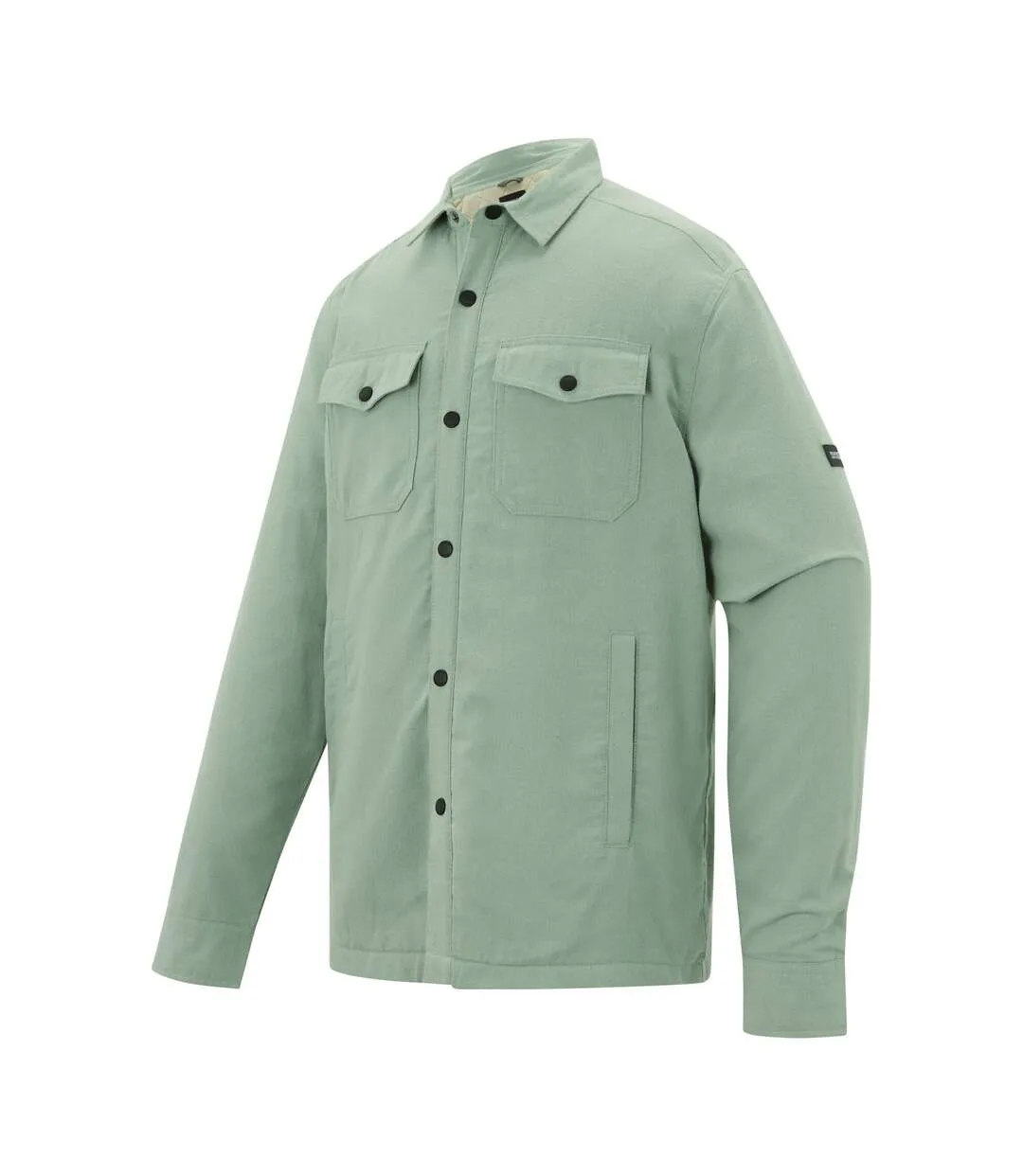 Surchemise Motif/style Uni Spennith Homme Vert Pâle Blanc Cassé Regatta-4