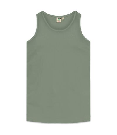Duke Mens Fabio-2 Kingsize Muscle Vest (Khaki) - UTDC172