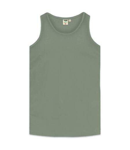Duke Mens Fabio-2 Kingsize Muscle Vest (Khaki) - UTDC172
