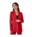 Principles Womens/Ladies Collarless Single-Breasted Blazer (Red) - UTDH6495