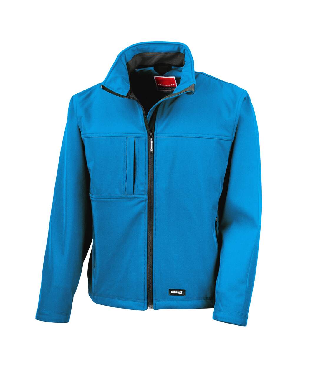 Veste softshell imperméable, coupe-vent et respirante homme bleu azur Result