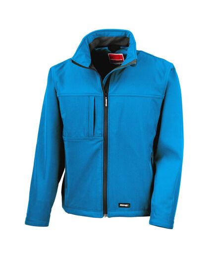 Result Mens Softshell Premium 3 Layer Performance Jacket (Waterproof, Windproof & Breathable) (Azure Blue) - UTBC2046