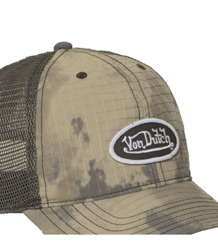 Casquette baseball filet en ripstop effet usé avec patch Mac kamo Vondutch