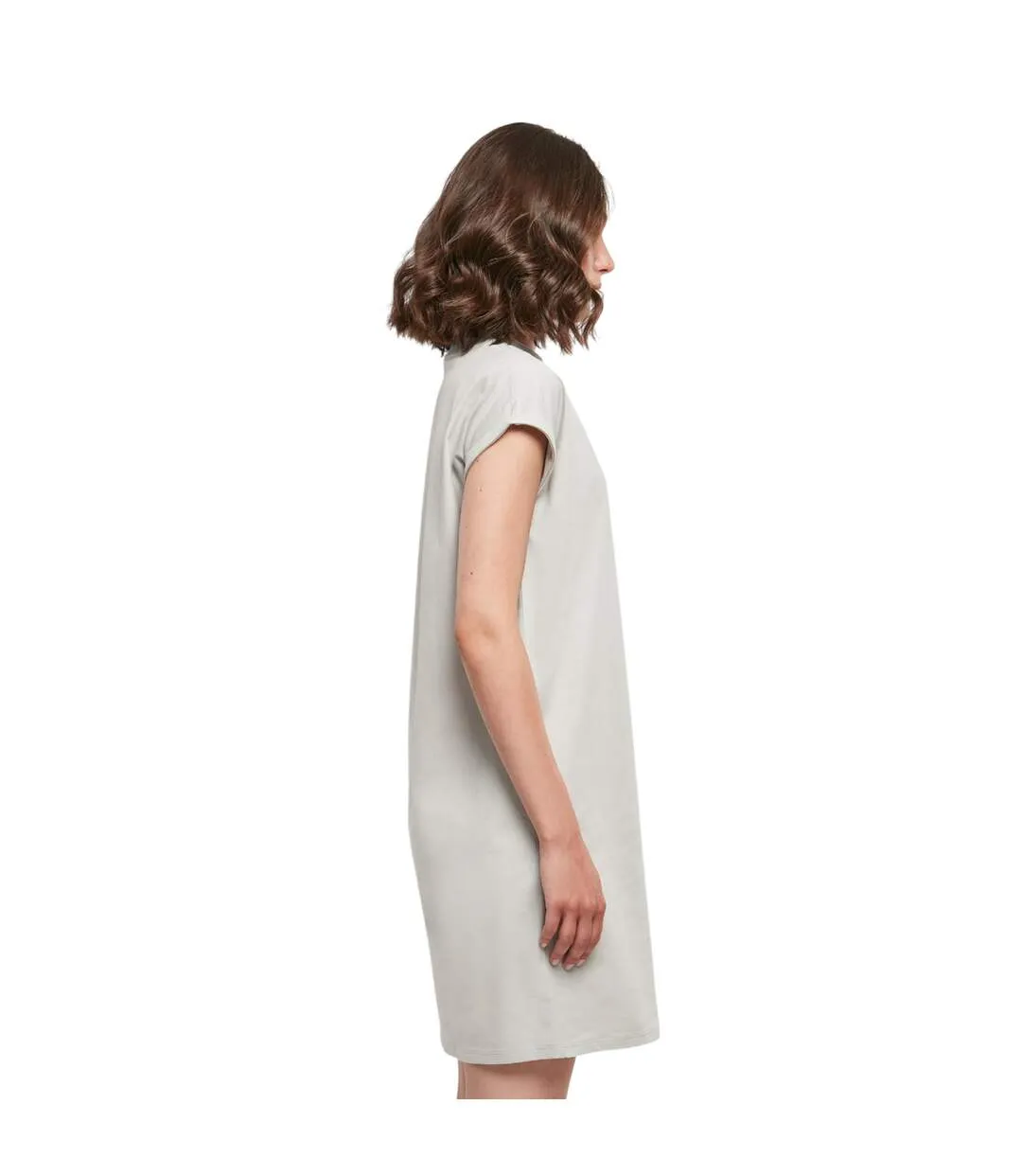 Robe Décontractée Femme Gris Pâle Build Your Brand-3