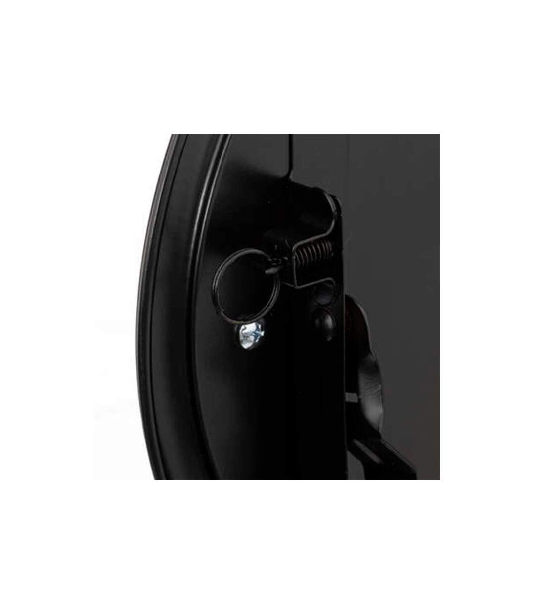 Tabouret Pliant en Velours Cyda 45cm Noir-4