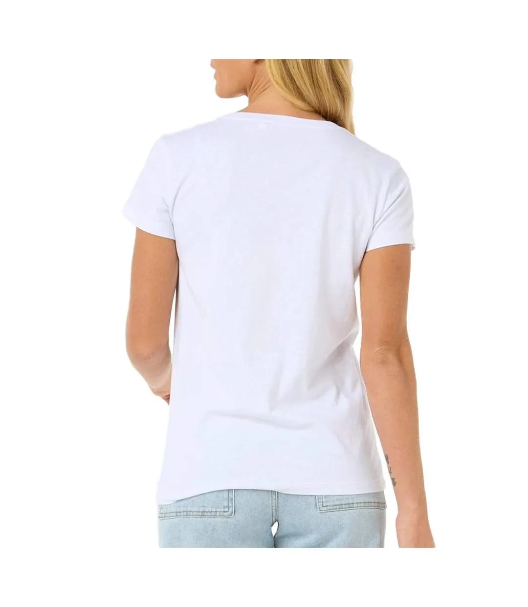 T-Shirt blanc femme rip curl cala-2