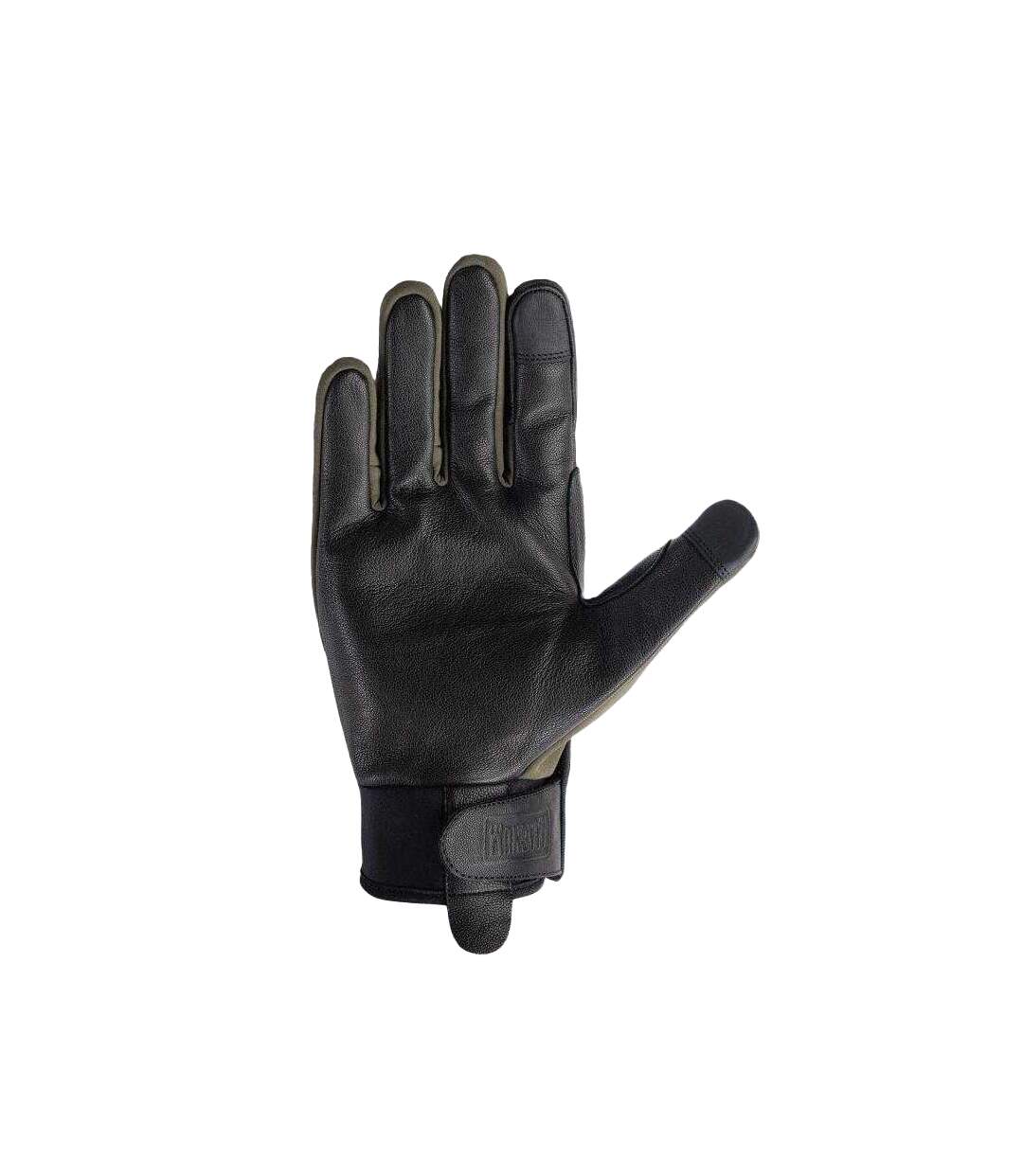 Mens Avio Technical Leather Gloves Black Green Brown Magnum-3
