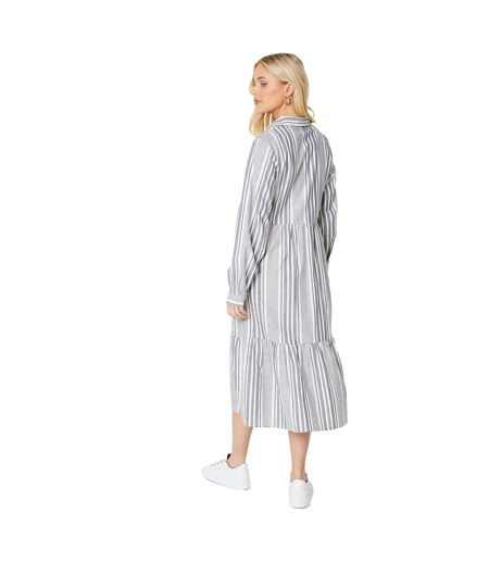 Robe chemisier mi-longue femme blanc cassé Principles