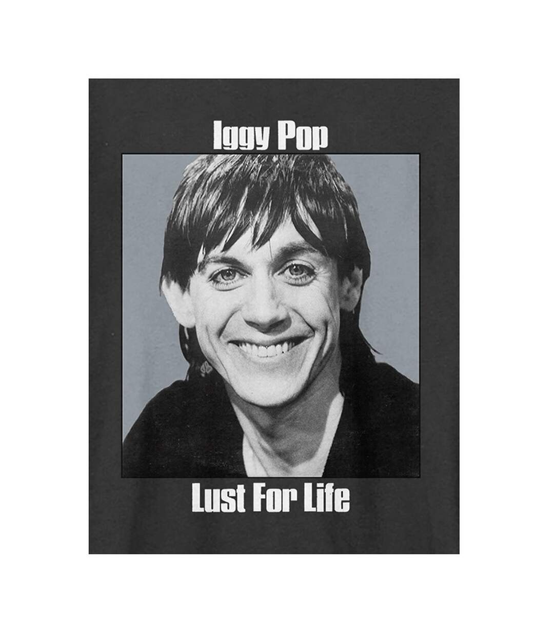 Unisex Adult Lust For Life Iggy Pop T-shirt Charcoal Amplified-2