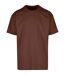 T-shirt Adulte Marron Foncé Build Your Brand-1