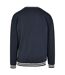 Sweat College Adulte Bleu Marine Blanc Build Your Brand-2