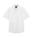 Mens Oxford Regular Short-sleeved Shirt White Ted Baker-1