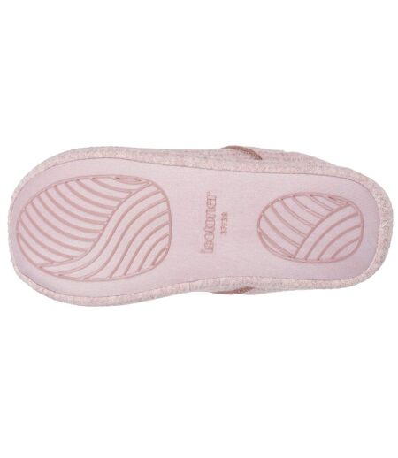 Isotoner Chaussons extra-light Mules femme maille nid d'abeille, semelle gomme antidérapante