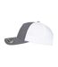 Unisex adult two tone 5 panel trucker cap charcoal/white Flexfit-3