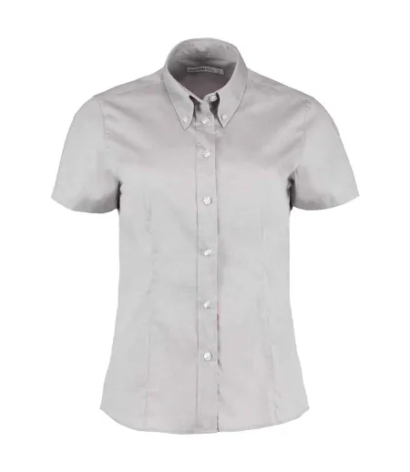 Chemisier Corporate Femme Gris Argenté Uni Kustom Kit