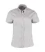 Chemisier Corporate Femme Gris Argenté Uni Kustom Kit-1