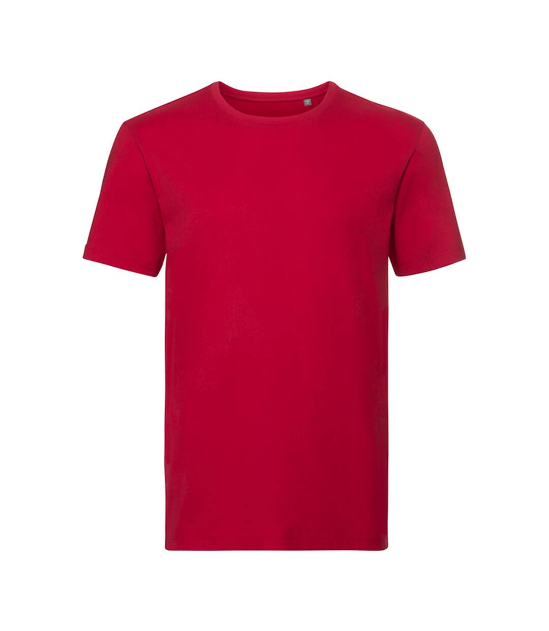 T-shirt Motif/style Uni Homme Rouge Classique Russell Pure Organic-1