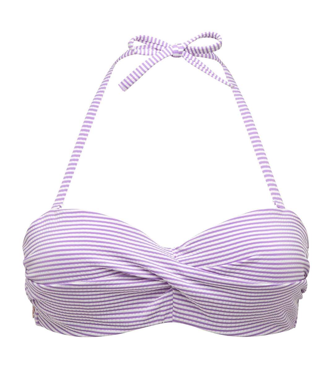 Haut de maillot de bain balconnet violet Marinado-1