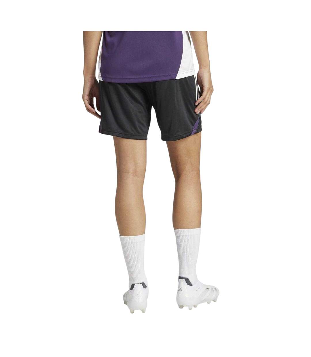 Womens/ladies Manchester United Fc Shorts Black Adidas-3