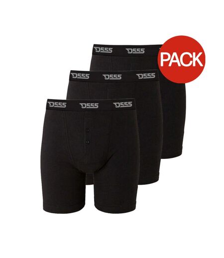 Pack of 3  Mens d555 driver 2 boxer shorts  black Duke