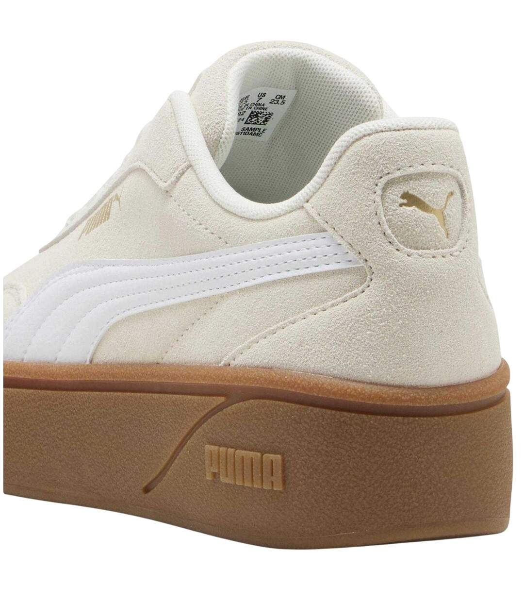 Womens/ladies Club Era Ii Suede Platform Trainers Alpine Gum Puma-2