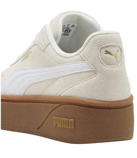 Womens/ladies Club Era Ii Suede Platform Trainers Alpine Gum Puma