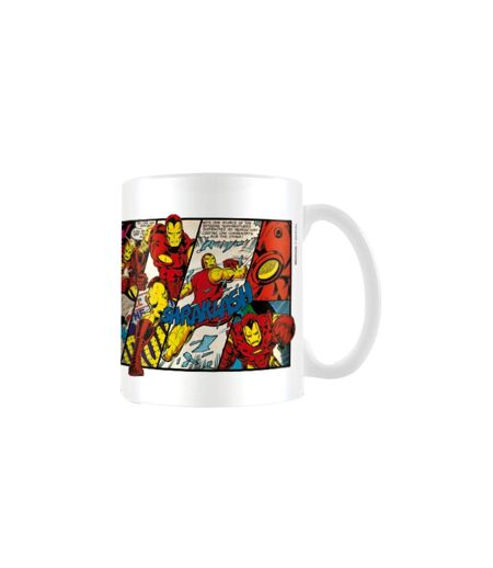 Marvel Panel Iron Man Mug (White/Red/Yellow) (One Size) - UTPM1949