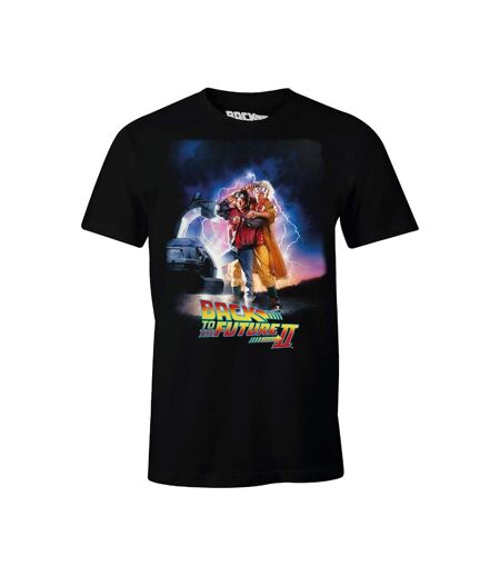 T-shirt Motif/style Poster Homme Noir Back To The Future II