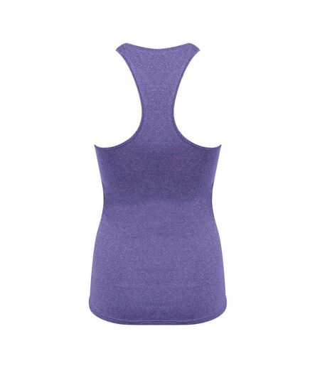 Tombo Womens/Ladies Racerback Sleeveless Vest Top (Purple Marl) - UTRW5471