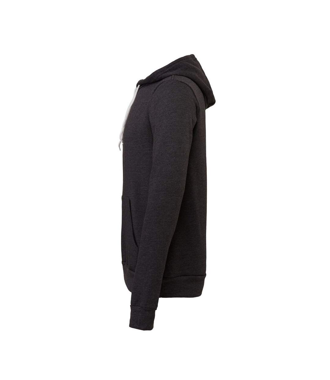 Sweat À Capuche Adulte Anthracite Chiné Bella + Canvas-3