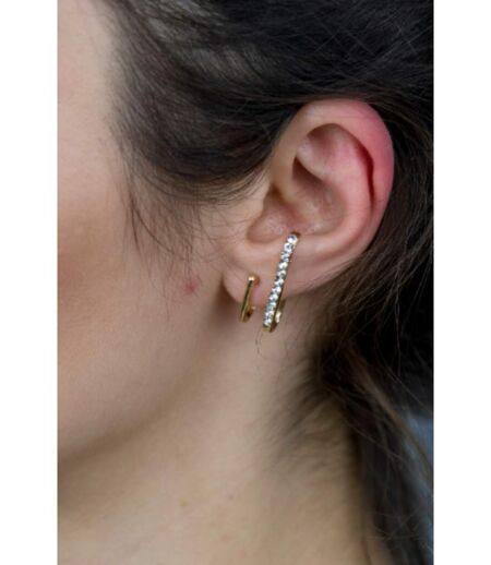 U Shape Ear Wrap Zircon Crawler Cuff Irregular Hook Ear Climber Earring