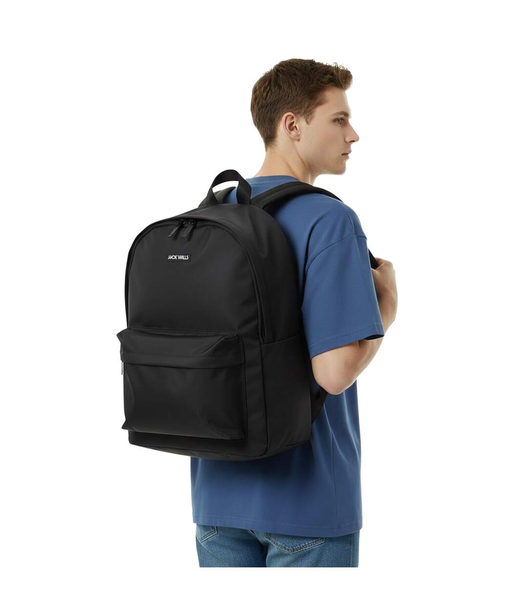 Classic Logo Backpack One Size Black Jack Wills-3