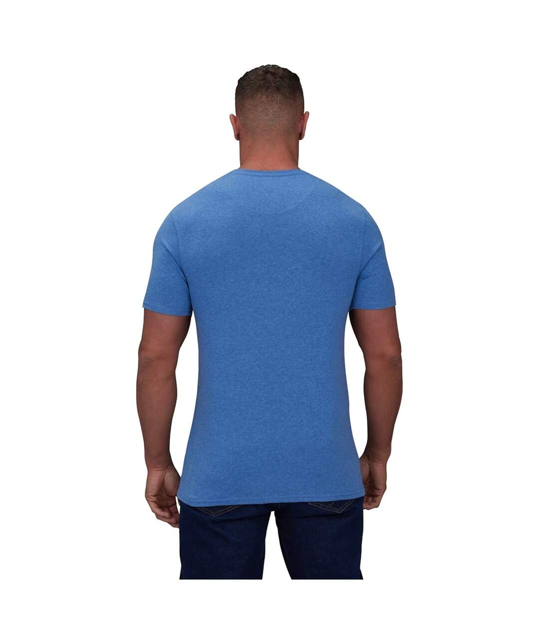 Mens Classic Organic T-shirt Denim Blue Raging Bull-2