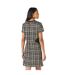 Womens/ladies checked jacquard shift dress monochrome Principles