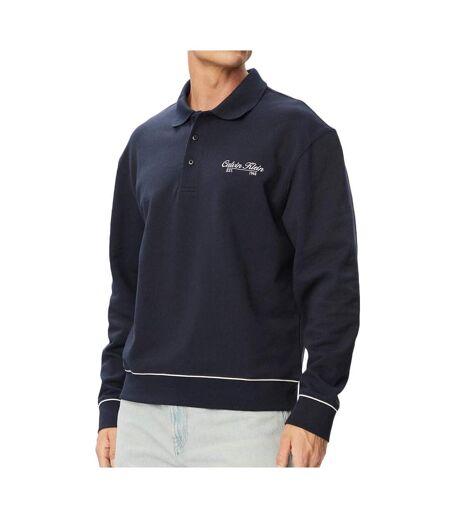 Sweat marine homme calvin klein jeans terry