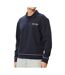 Sweat marine homme calvin klein jeans terry-1